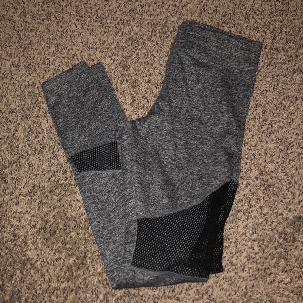 Active marled mesh leggings